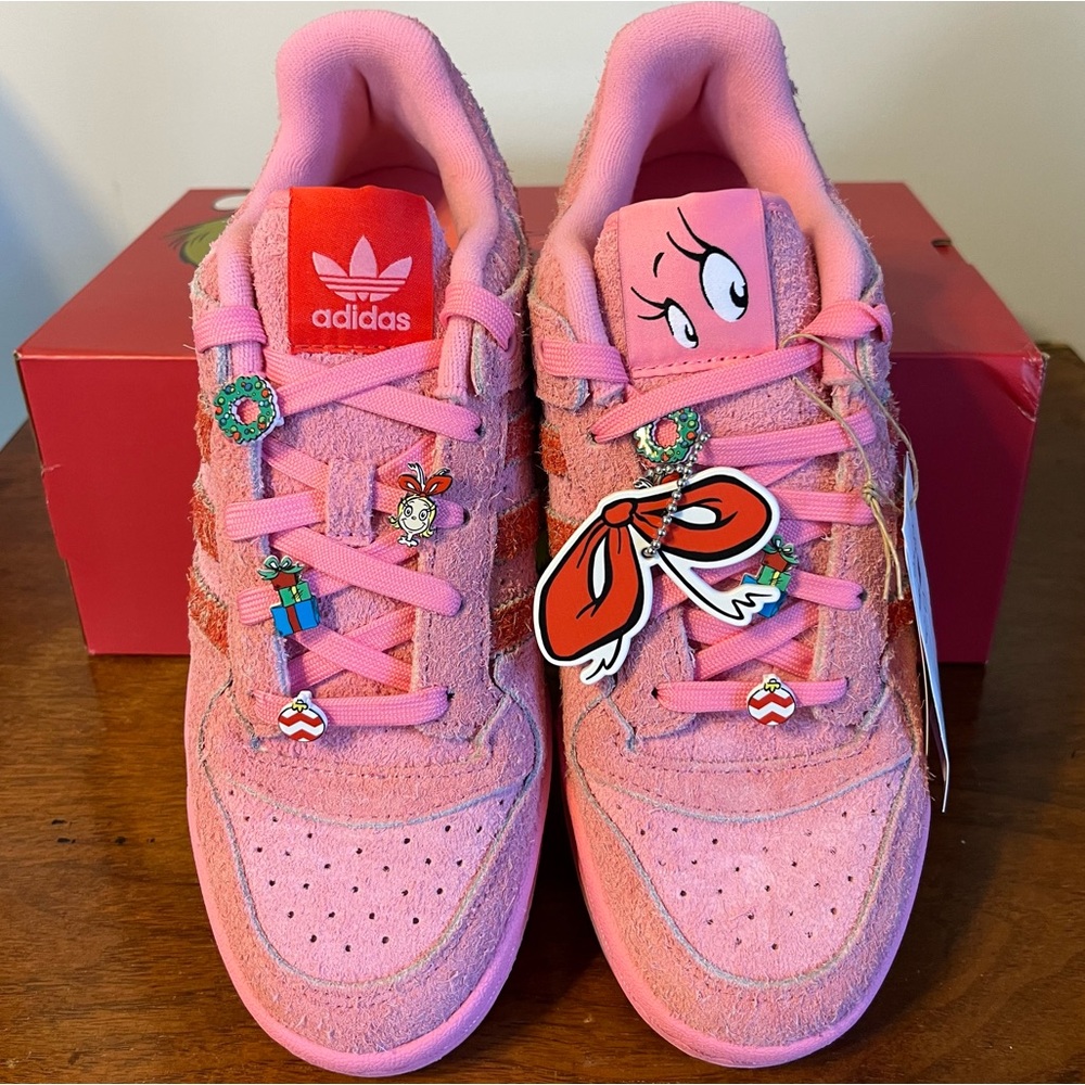 Adidas Women’s Forum Low Cindy Lou Who Shoes - Picture 2 of 9